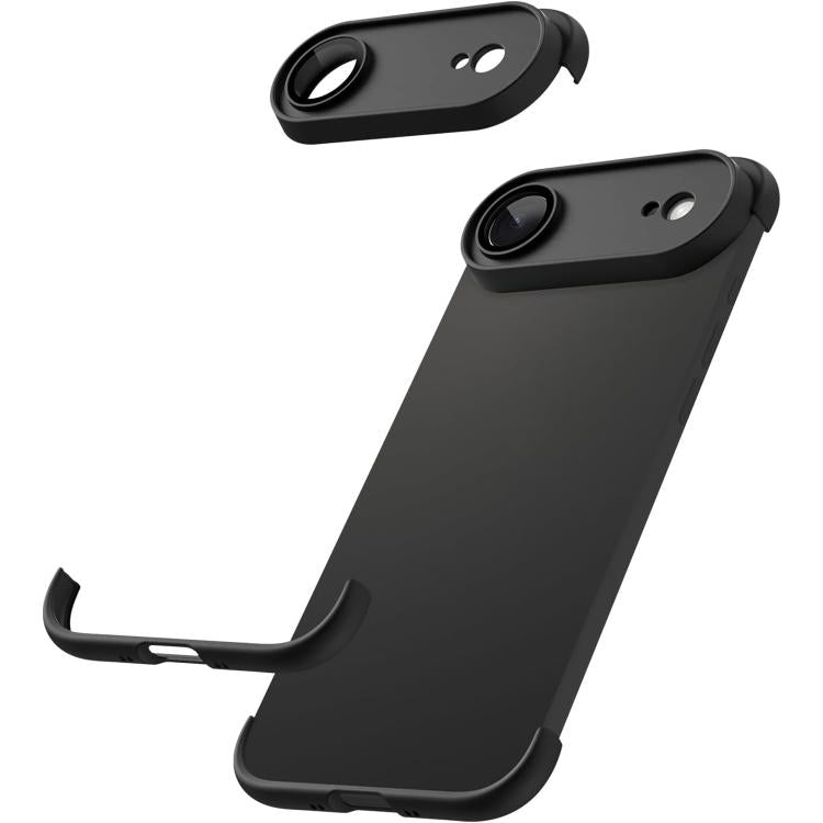 超薄無框 TPU 四角氣囊防震手機殼附鏡頭保護膜，適用於 iPhone 17 Pro Max，適用於 iPhone 17 Pro，適用於 iPhone 17，適用於 iPhone Air