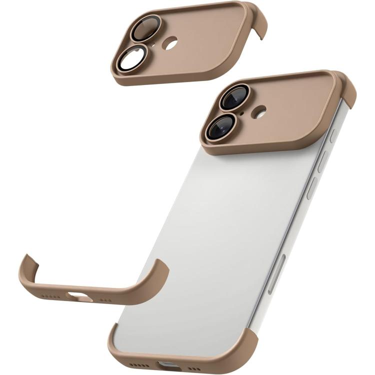超薄無框 TPU 四角氣囊防震手機殼附鏡頭保護膜，適用於 iPhone 17 Pro Max，適用於 iPhone 17 Pro，適用於 iPhone 17，適用於 iPhone Air