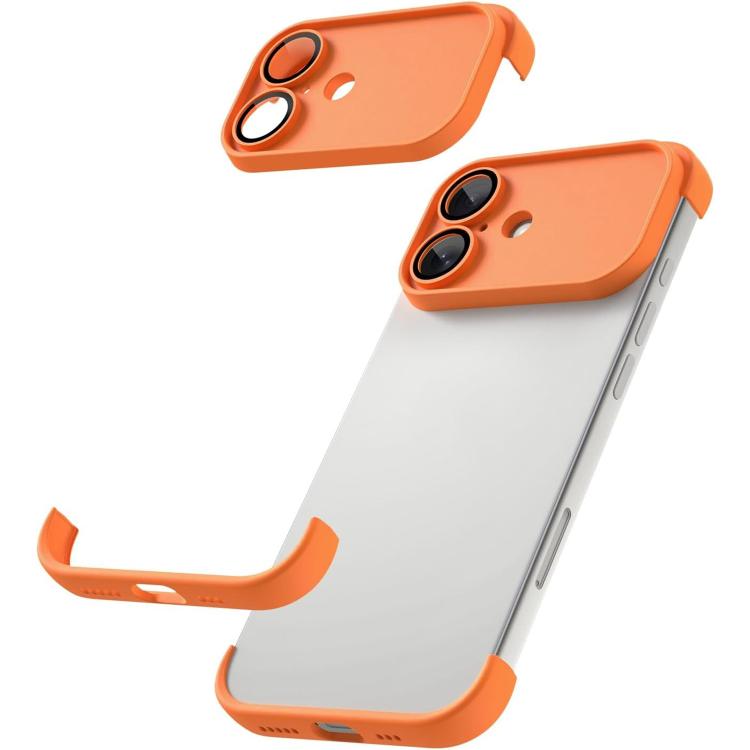超薄無框 TPU 四角氣囊防震手機殼附鏡頭保護膜，適用於 iPhone 17 Pro Max，適用於 iPhone 17 Pro，適用於 iPhone 17，適用於 iPhone Air