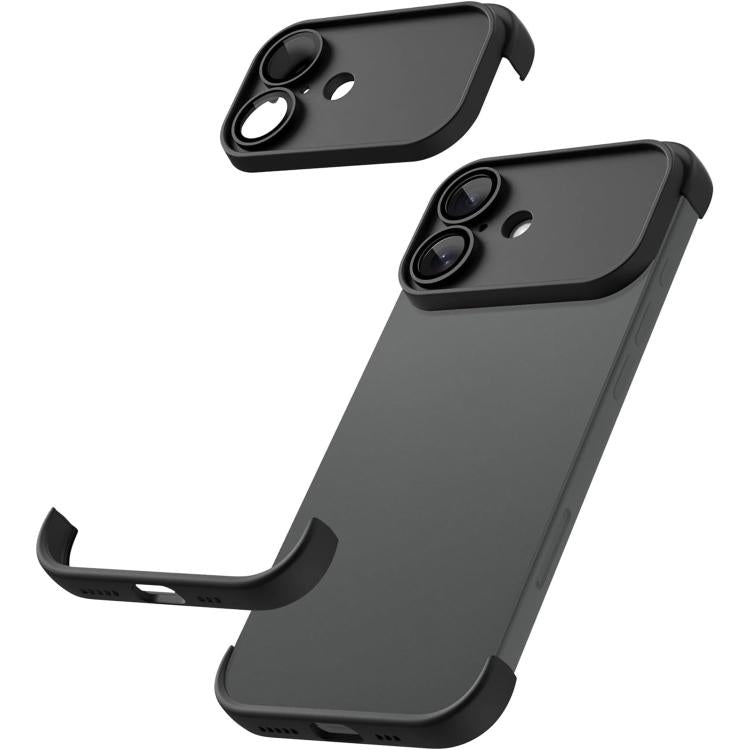 超薄無框 TPU 四角氣囊防震手機殼附鏡頭保護膜，適用於 iPhone 17 Pro Max，適用於 iPhone 17 Pro，適用於 iPhone 17，適用於 iPhone Air