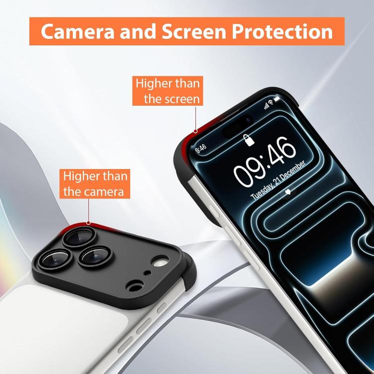 超薄無框 TPU 四角氣囊防震手機殼附鏡頭保護膜，適用於 iPhone 17 Pro Max，適用於 iPhone 17 Pro，適用於 iPhone 17，適用於 iPhone Air