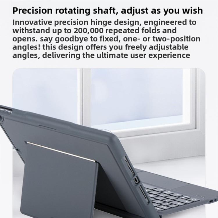 分離式藍牙背光鍵盤磁吸四角氣囊保護套，適用於 iPad Air 13 2025 / 2024 / Pro 12.9