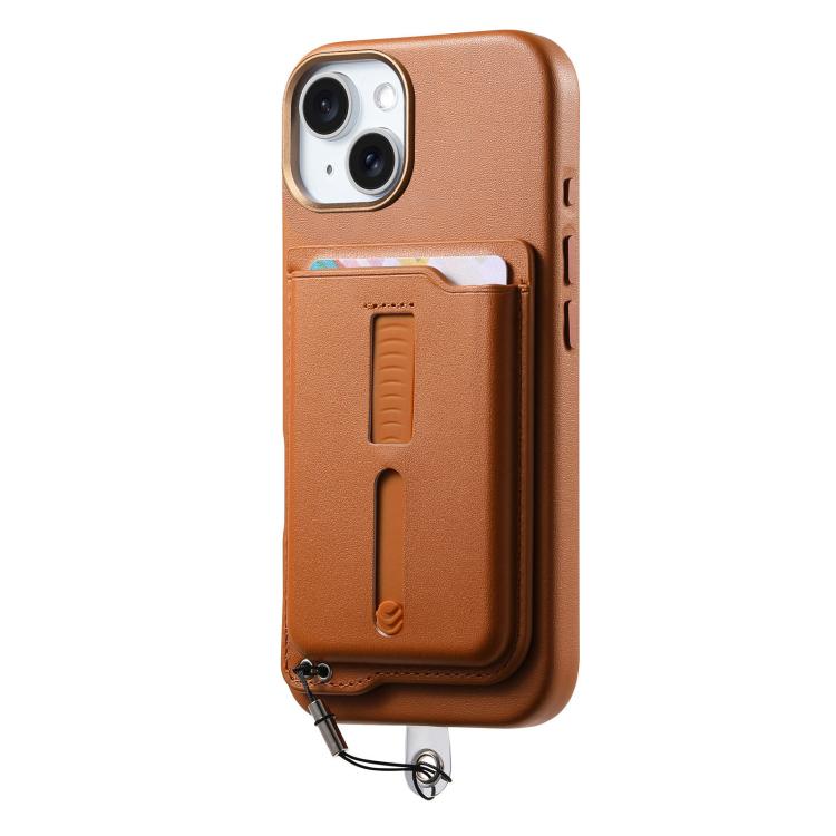 可拆卸磁吸卡包手機殼，附指環握把及防丟繩，適用於 iPhone 14、iPhone 14 Pro、iPhone 14 Pro Max