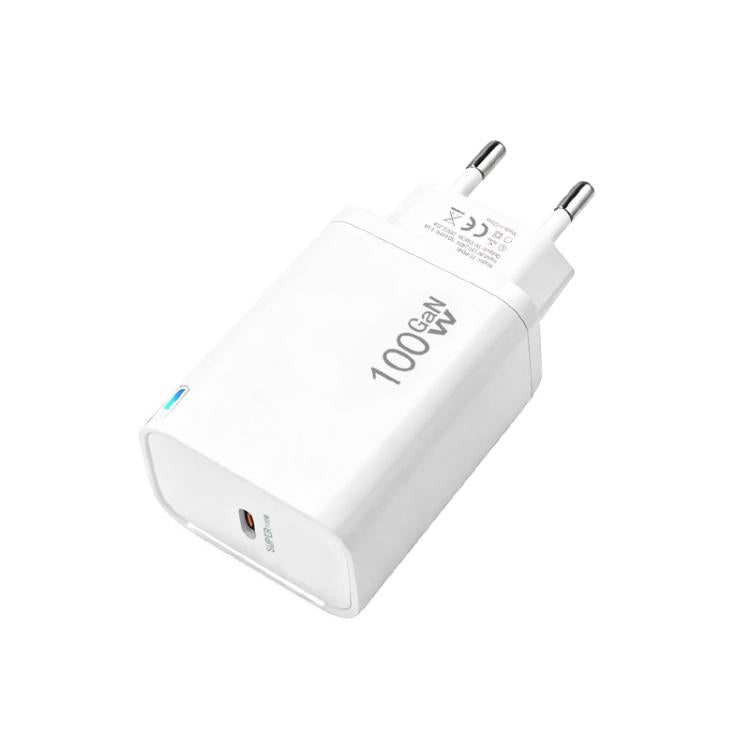 TE-PD46 GaN 100W PD 45W 完全相容協議充電器，歐規插頭