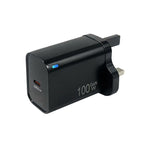 TE-PD46 GaN 100W PD 45W 完全相容協議充電器，英規插頭