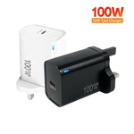 TE-PD46 GaN 100W PD 45W 完全相容協議充電器，英規插頭