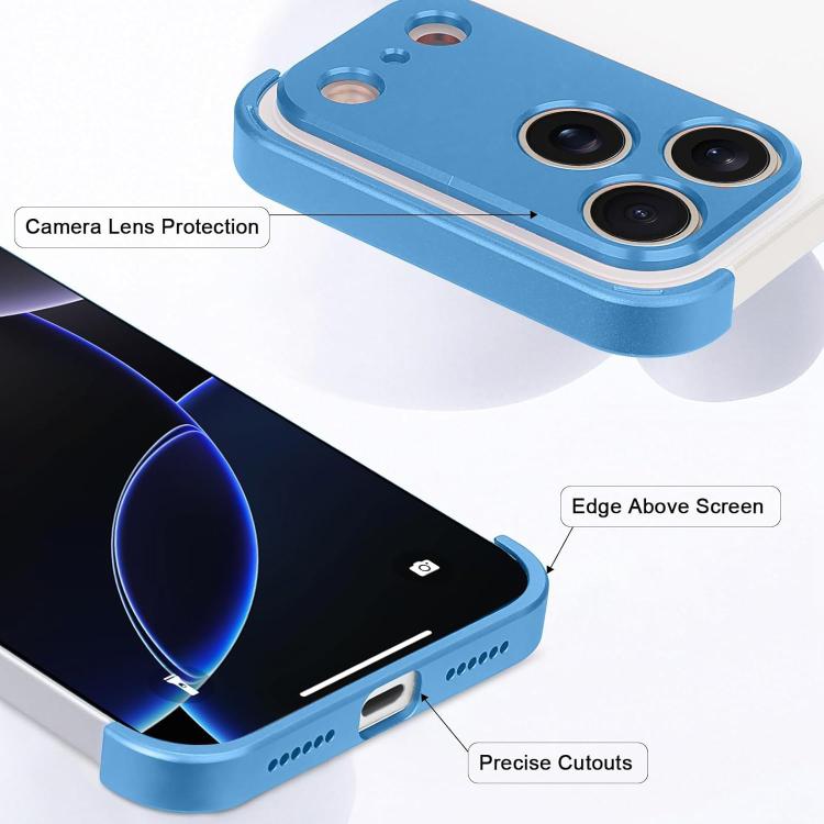 超薄無框鈦合金四角防震手機殼，適用於 iPhone 17 Pro Max、iPhone 17 Pro、iPhone 17、iPhone Air
