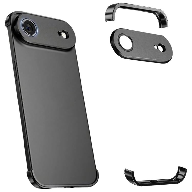 超薄無框鈦合金四角防震手機殼，適用於 iPhone 17 Pro Max、iPhone 17 Pro、iPhone 17、iPhone Air