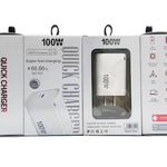 TE-PD46 GaN 100W PD 45W 完全相容充電器，附Type-C對Type-C數據線，美規插頭