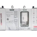 TE-PD46 GaN 100W PD 45W 完全相容充電器，附Type-C對Type-C數據線，歐規插頭