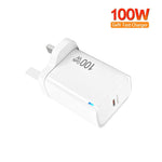 TE-PD46 GaN 100W PD 45W Fully Compatible Charger with Type-C to Type-C Data Cable，UK Plug