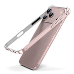金屬混合矽膠四角防震散熱手機框架殼，適用於 iPhone 17 Pro Max、iPhone 17 Pro、iPhone 17、iPhone Air
