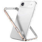 金屬混合矽膠四角防震散熱手機框架殼，適用於 iPhone 17 Pro Max、iPhone 17 Pro、iPhone 17、iPhone Air