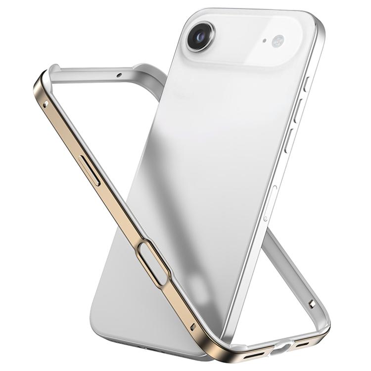 金屬混合矽膠四角防震散熱手機框架殼，適用於 iPhone 17 Pro Max、iPhone 17 Pro、iPhone 17、iPhone Air