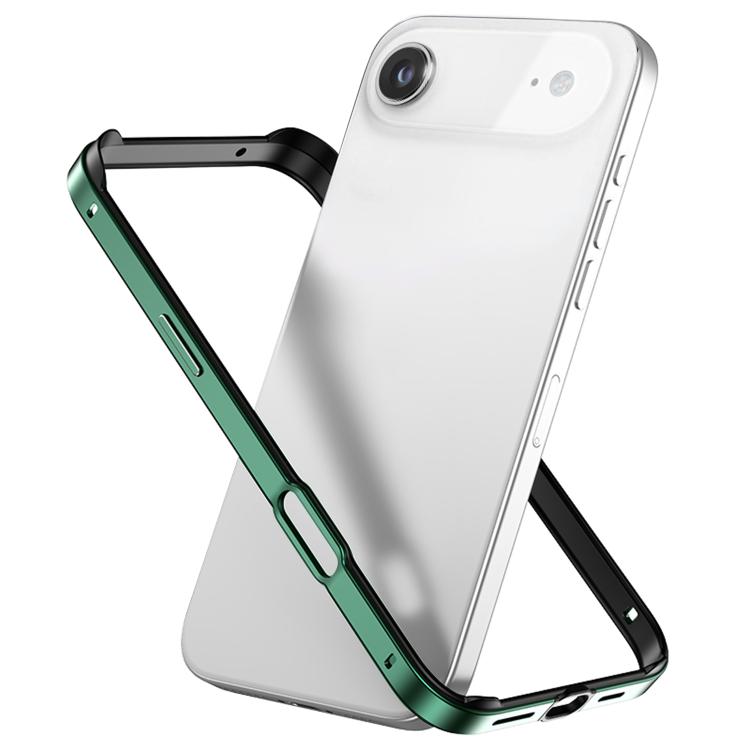 金屬混合矽膠四角防震散熱手機框架殼，適用於 iPhone 17 Pro Max、iPhone 17 Pro、iPhone 17、iPhone Air