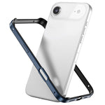 金屬混合矽膠四角防震散熱手機框架殼，適用於 iPhone 17 Pro Max、iPhone 17 Pro、iPhone 17、iPhone Air