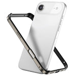 金屬混合矽膠四角防震散熱手機框架殼，適用於 iPhone 17 Pro Max、iPhone 17 Pro、iPhone 17、iPhone Air