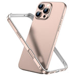 金屬混合矽膠四角防震散熱手機框架殼，適用於 iPhone 16 Pro Max、iPhone 16 Pro、iPhone 16 Plus、iPhone 16