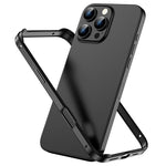 金屬混合矽膠四角防震散熱手機框架殼，適用於 iPhone 16 Pro Max、iPhone 16 Pro、iPhone 16 Plus、iPhone 16