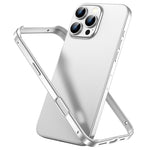 金屬混合矽膠四角防震散熱手機框架殼，適用於 iPhone 16 Pro Max、iPhone 16 Pro、iPhone 16 Plus、iPhone 16