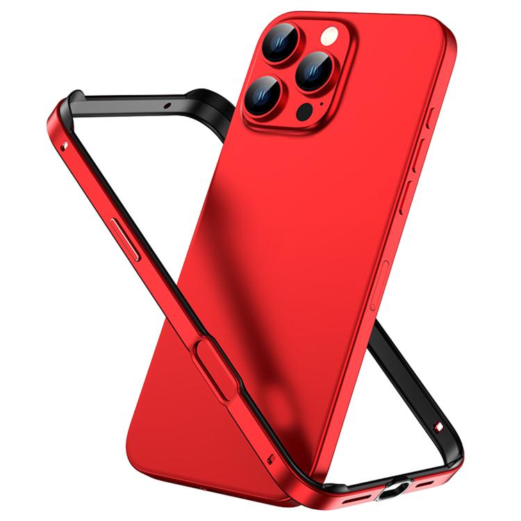 金屬混合矽膠四角防震散熱手機框架殼，適用於 iPhone 16 Pro Max、iPhone 16 Pro、iPhone 16 Plus、iPhone 16