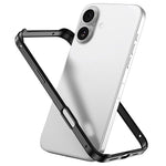 金屬混合矽膠四角防震散熱手機框架殼，適用於 iPhone 16 Pro Max、iPhone 16 Pro、iPhone 16 Plus、iPhone 16