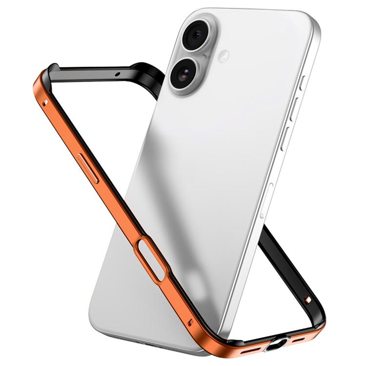 金屬混合矽膠四角防震散熱手機框架殼，適用於 iPhone 16 Pro Max、iPhone 16 Pro、iPhone 16 Plus、iPhone 16