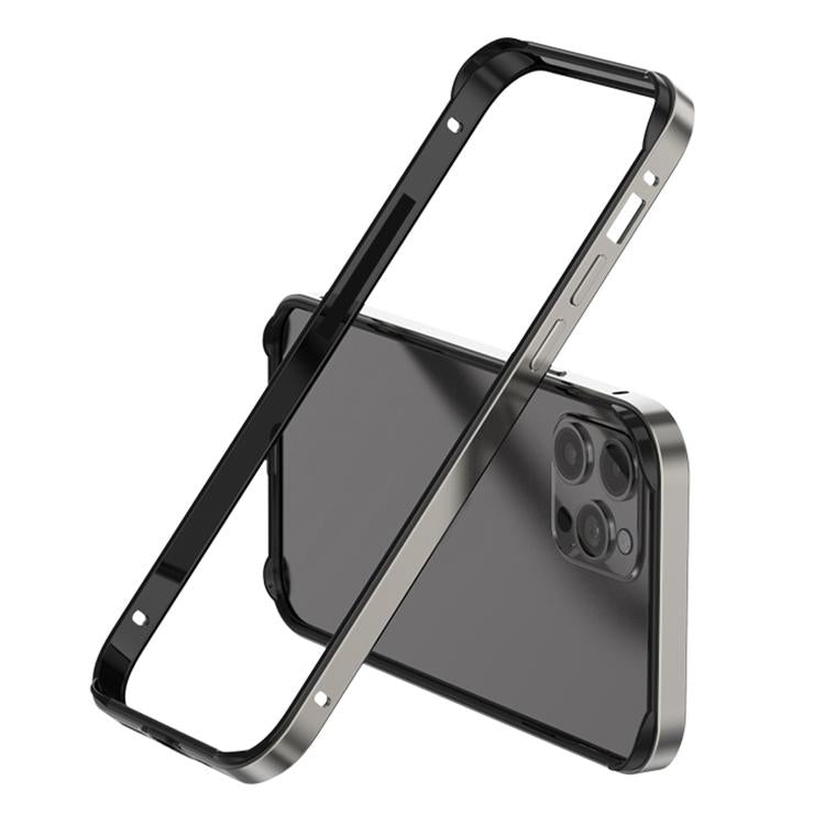 金屬混合矽膠四角防震散熱手機框架殼，適用於 iPhone 15 Pro Max、iPhone 15 Pro、iPhone 15 Plus、iPhone 15