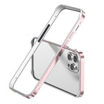 金屬混合矽膠四角防震散熱手機框架殼，適用於 iPhone 15 Pro Max、iPhone 15 Pro、iPhone 15 Plus、iPhone 15