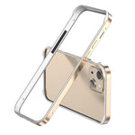 金屬混合矽膠四角防震散熱手機框架殼，適用於 iPhone 15 Pro Max、iPhone 15 Pro、iPhone 15 Plus、iPhone 15