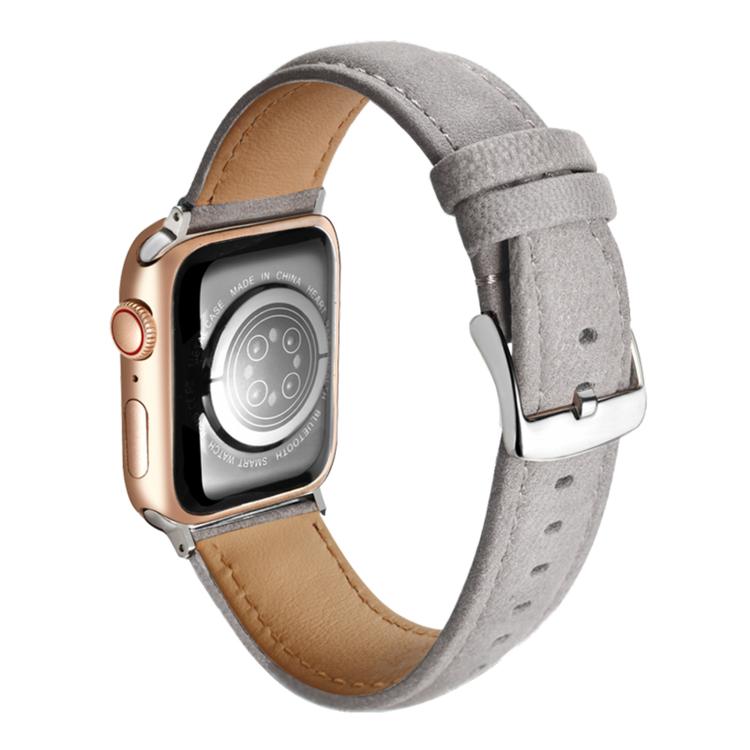 Double-Sided Suede Genuine Leather Watch Band, For Apple Watch 46mm / 49mm / 45mm / 44mm, For Apple Watch 42mm / 41mm / 40mm / 38mm