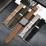 Double-Sided Suede Genuine Leather Watch Band, For Apple Watch 46mm / 49mm / 45mm / 44mm, For Apple Watch 42mm / 41mm / 40mm / 38mm