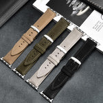 Double-Sided Suede Genuine Leather Watch Band, For Apple Watch 46mm / 49mm / 45mm / 44mm, For Apple Watch 42mm / 41mm / 40mm / 38mm