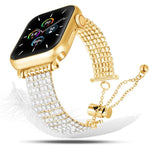 奢華扣鍊鑽石金屬錶帶，適用 Apple Watch 46mm / 49mm / 45mm / 44mm，適用 Apple Watch 42mm / 41mm / 40mm / 38mm