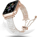 奢華扣鍊鑽石金屬錶帶，適用 Apple Watch 46mm / 49mm / 45mm / 44mm，適用 Apple Watch 42mm / 41mm / 40mm / 38mm