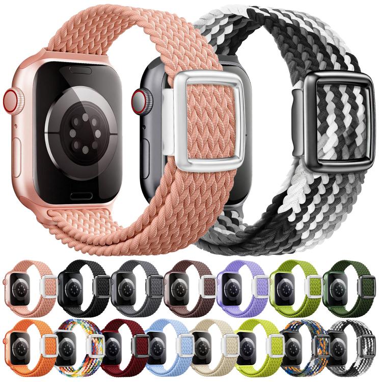 現代風格磁吸扣織尼龍錶帶，適用於 Apple Watch 46mm / 49mm / 45mm / 44mm，適用於 Apple Watch 42mm / 41mm / 40mm / 38mm