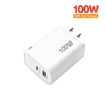 PD47 100W GaN PD Type-C, QC3.0 USB Fully Compatible Protocol Charger，US Plug, US Plug