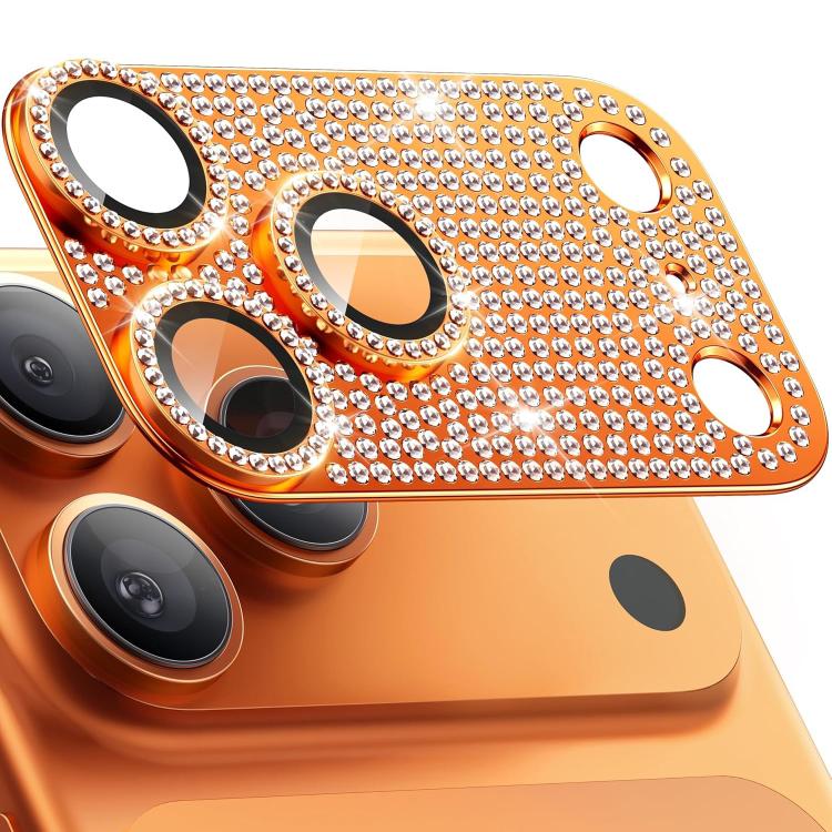 Kalebol 一體化磨砂金屬裝甲鑽石光澤相機鏡頭膜，適用於 iPhone 17 Pro Max，適用於 iPhone 17 Pro