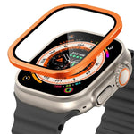 鈦金屬框架鋼化玻璃錶膜，適用於 Apple Watch Ultra 49mm