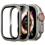 鈦金屬框架鋼化玻璃錶膜，適用於 Apple Watch Ultra 49mm