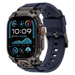 金屬定制裝甲矽膠錶帶，適用於 Apple Watch Ultra 3 / 2 / 1 49mm