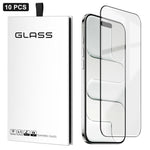 10片裝 0.18mm 超薄超聲波高清絲印高鋁厚膠鋼化玻璃膜，適用於 iPhone 17e / 16e，適用於 iPhone 17 Pro Max，適用於 iPhone 17 Pro，適用於 iPhone 17，適用於 iPhone Air，適用於 iPhone 16 Pro Max，適用於 iPhone 16 Pro，適用於 iPhone 16 Plus