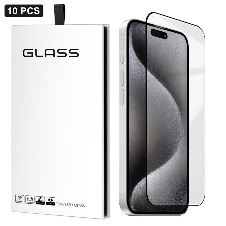10片裝 0.18mm 超薄超聲波高清絲印高鋁厚膠鋼化玻璃膜，適用於 iPhone 17e / 16e，適用於 iPhone 17 Pro Max，適用於 iPhone 17 Pro，適用於 iPhone 17，適用於 iPhone Air，適用於 iPhone 16 Pro Max，適用於 iPhone 16 Pro，適用於 iPhone 16 Plus