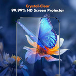 10片裝 0.18mm 超薄超聲波高清絲印高鋁厚膠鋼化玻璃膜，適用於 iPhone 17e / 16e，適用於 iPhone 17 Pro Max，適用於 iPhone 17 Pro，適用於 iPhone 17，適用於 iPhone Air，適用於 iPhone 16 Pro Max，適用於 iPhone 16 Pro，適用於 iPhone 16 Plus