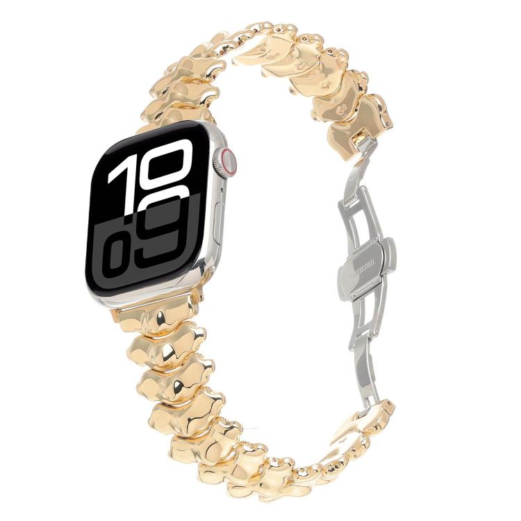 龍脊蝴蝶扣鋅合金錶帶，適用於 Apple Watch 46mm / 49mm / 45mm / 44mm，適用於 Apple Watch 42mm / 41mm / 40mm / 38mm