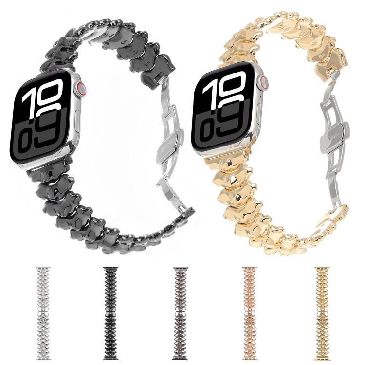 龍脊蝴蝶扣鋅合金錶帶，適用於 Apple Watch 46mm / 49mm / 45mm / 44mm，適用於 Apple Watch 42mm / 41mm / 40mm / 38mm