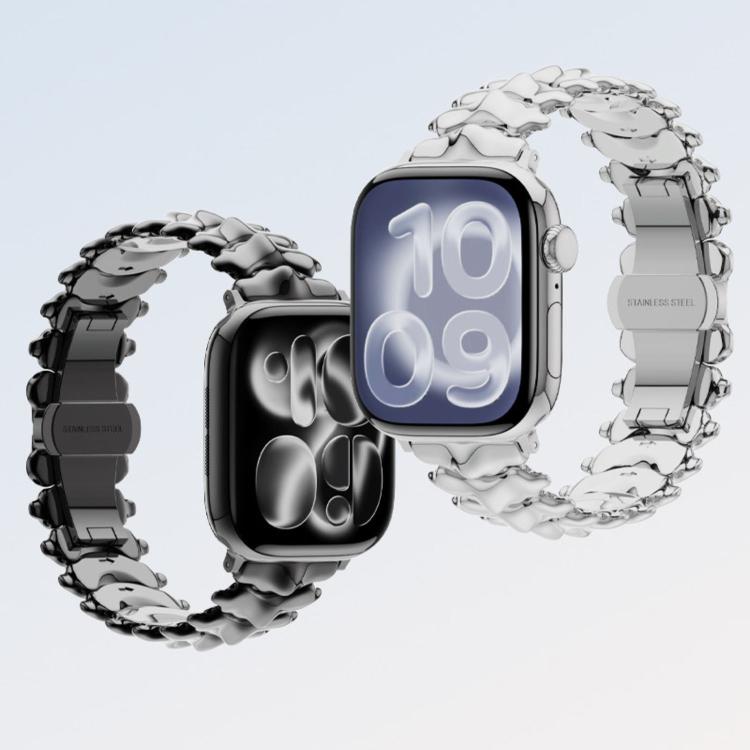 龍脊蝴蝶扣鋅合金錶帶，適用於 Apple Watch 46mm / 49mm / 45mm / 44mm，適用於 Apple Watch 42mm / 41mm / 40mm / 38mm