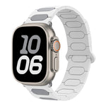 橢圓形磁性矽膠錶帶，適用於 Apple Watch 46mm / 49mm / 45mm / 44mm，適用於 Apple Watch 42mm / 41mm / 40mm / 38mm