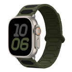 橢圓形磁性矽膠錶帶，適用於 Apple Watch 46mm / 49mm / 45mm / 44mm，適用於 Apple Watch 42mm / 41mm / 40mm / 38mm