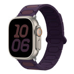 橢圓形磁性矽膠錶帶，適用於 Apple Watch 46mm / 49mm / 45mm / 44mm，適用於 Apple Watch 42mm / 41mm / 40mm / 38mm